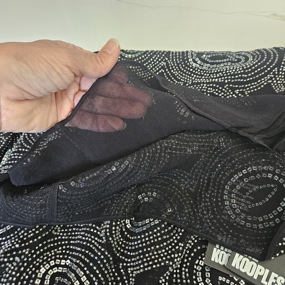 NWT The Kooples Back Sequins Dress Size Small - Picture 12 of 12